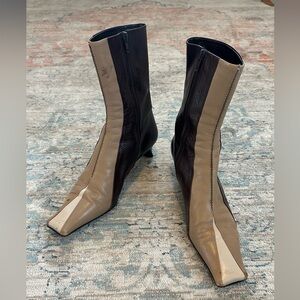 Vintage 1990s Prada leather ankle boots